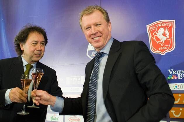 chairman Joop Munsterman (L), coach Steve McClaren (R) FC Twente Enschede Dutch Eredivisie 2011 2012 xVIxxIVx 509491
