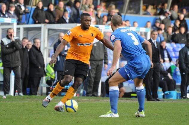Sylvan Ebanks-Blake (Wolverhampton Wanderers) in action during the FA Cup, Third Round football match between Birmingham City and Wolverhampton Wanderers played at St Andrews. The game ended in a 0-0 draw. xAnthonyxStanleyx  ActionPlus11231166