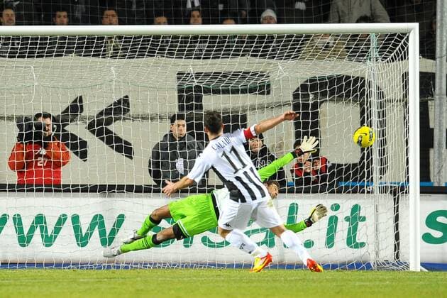 Tor für Siena durch Emanuele Calaio - Serie A - AC Siena - Lazio Rom 4:0 - andreaxstaccioli