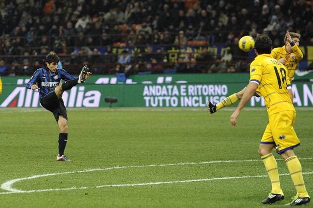 Inter Mailand - AC Parma, gol Davide Marco Faraoni 