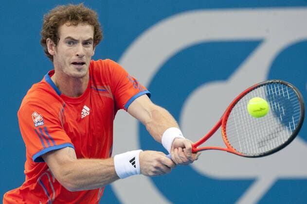 08.01.2012 Brisbane, Australia. Andy Murray winner of the ATP Tennis Herren 250 Brisbane International played at the Pat Rafter Arena, Queensland Tennis Centre. xCHRISxTIPPELTx  ActionPlus11231298