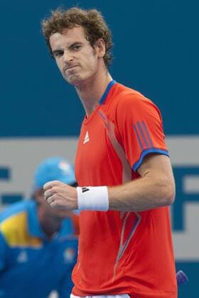 08.01.2012 Brisbane, Australia. Andy Murray winner of the ATP Tennis Herren 250 Brisbane International played at the Pat Rafter Arena, Queensland Tennis Centre. xCHRISxTIPPELTx  ActionPlus11231300