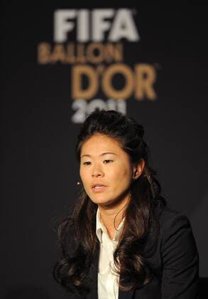 Fussball International FIFA Ballon d Or Zürich Weltfussballerin 2011 09.01.2012 Pressekonferenz Homare Sawa (Japan) 