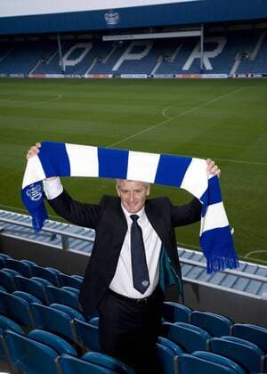 Jan. 11, 2012 - London, London, UK - London, UK. New manager of Queens Park Rangers (QPR) MARK HUGHES pitch side at Loftus Road on January 11th, 2012. Photo credit : Ben Cawthra LNP Soccer 2012 - Mark Hughes New QPR Boss  - ZUMAl94