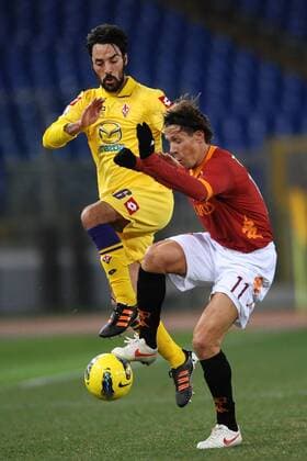 Mattia Cassani Fiorentina, Rodrigo Taddei Roma AS Roma - ACF Fiorentina TIM Cup andreaxstaccioli