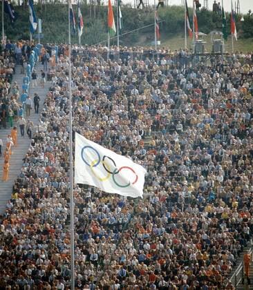 Trauerfeier anlässlich des Attentats palästinensischer Terroristen auf das israelische Olympiateam während der Olympischen Spiele 1972 in München