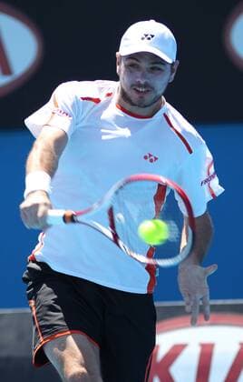 Stanislas Wawrinka, SUI, in the first round of 2012 Tennis Australian Open in Melbourne, 16 01 2012 -