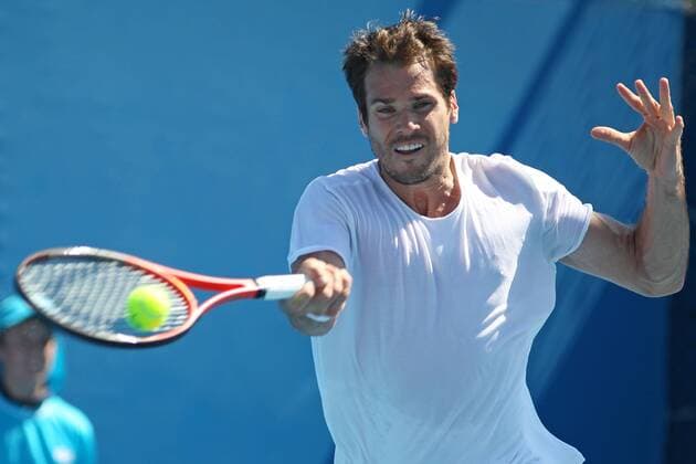 Tommy Haas, GER, in the first round of 2012 Tennis Australian Open in Melbourne, 16 01 2012 -