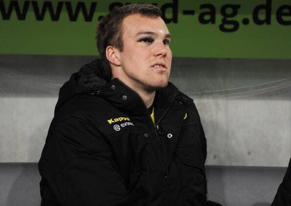 15-01-2012, Fussball, Saison 2011-2012, Stadtwerke Düsseldorf Wintercup in der Esprit arena, Fortuna Düsseldorf - Borussia Dortmund, Kevin Großkreutz (Borussia Dortmund) mit einem blauen Auge