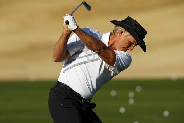January 20, 2012: Greg Norman in action during the second round of the Humana Challenge In Partnership With The Clinton Foundation at Palmer Private at PGA Golf Herren West in La Quinta, California. GOLF: Humana Challenge JAN 20 - ZUMAcb8