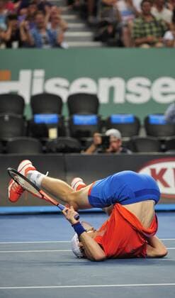 21.01.2012 Melbourne, Australia. Andy Murray (GBR) on Hisense Arena at the Australian Open xPeterxBlakemanx  ActionPlus11236798