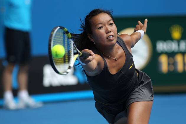 Vania King, USA, in the third round of 2012 Tennis Australian Open in Melbourne, 21 01 2012 -