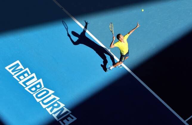 TENNIS - ATP, Australian Open 2012 MELBOURNE,AUSTRALIEN,22.JAN.12 - TENNIS - ATP Tennis Herren World Tour, Grand Slam, Australian Open. Bild zeigt Nicolas Almagro (ESP). 