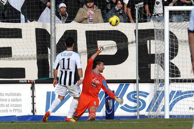 Emanuele Calaio Siena, Morgan De Sanctis Napoli - Siena, 21 01 2012 - Serie A 2011 2012 - AC Siena vs SSC Napoli andreaxstaccioli