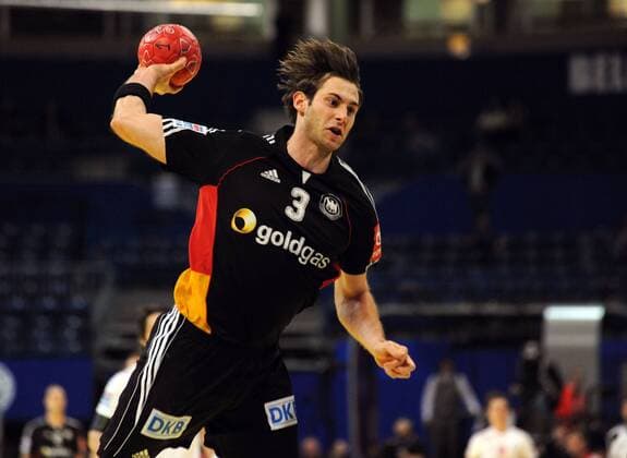 Belgrad, Belgrad-Arena, 23.1.2012 Handball, Europa-Meisterschaft 2012, Männer Hauptrunde Deutschland - Dänemark Uwe GENSHEIMER, GER Foto und alle