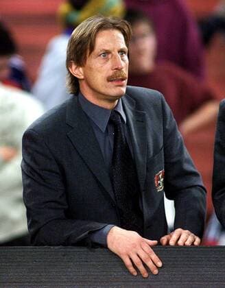 DFB- Hallen- Pokal Finalrunde München 2000 Bayer Leverkusen Trainer Christoph Daum