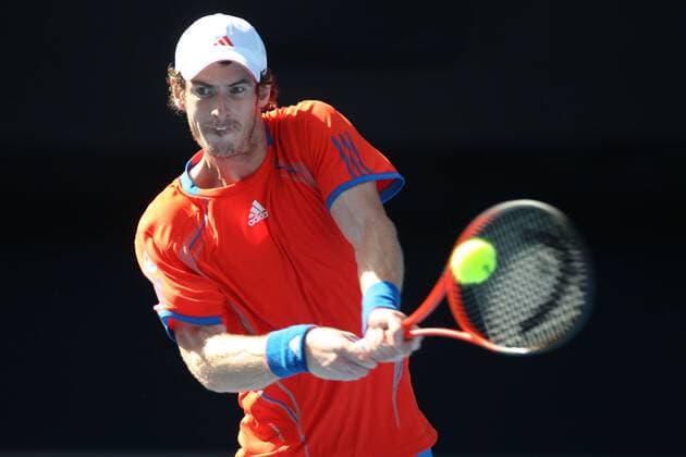 Andy Murray, GBR, in the quarter final of 2012 Tennis Australian Open in Melbourne, 25 01 2012 -