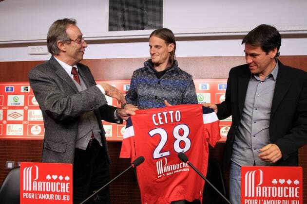 Neuzugang Mauro CETTO mit Präsident Michel Seydoux und Trainer Rudi Garcia (OSC Lille) - Präsentation - 26.01.12 xPaulineManetx 