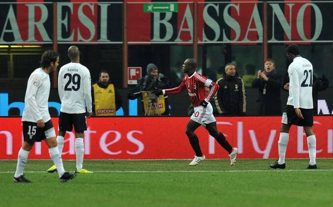 Clarence Seedorf Milan 2-1 - Milano, 26 1 2012 - Coppa Italia 2011 2012 - AC Milan Vs Lazio Roma - allexsabba
