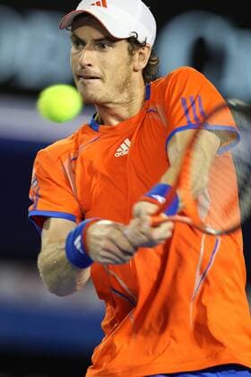 Andy Murray, GBR, in the semifinal of 2012 Tennis Australian Open in Melbourne, 27 01 2012 -