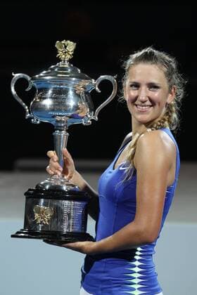 Victoria Azarenka, BLR, after the women s final of 2012 Tennis Australian Open in Melbourne, 28 01 2012 -