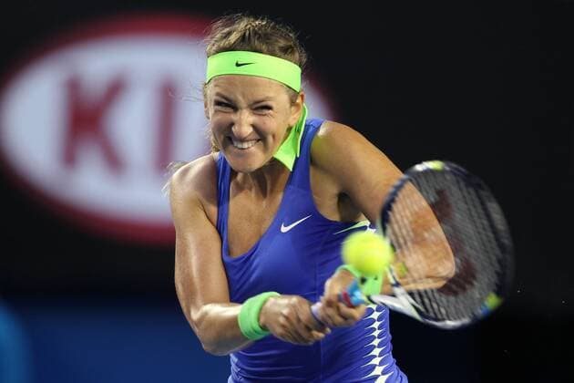 Victoria Azarenka, BLR, in the women s final of 2012 Tennis Australian Open in Melbourne, 28 01 2012 -