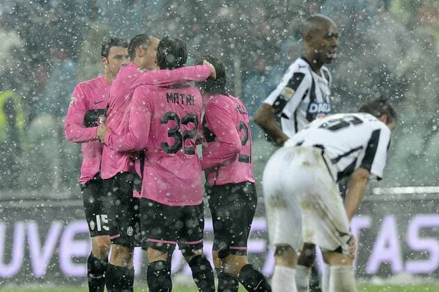 Turin, 28.01.2012 - Serie A 2011 2012 - Schlussjubel Juventus Turin - 