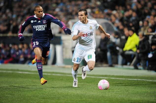 Olympique Marseille - Olympique Lyon (OL) , Jeremy Morel (OM) Jimmy Briand (Lyon) xN.LeGouicxFEPx 