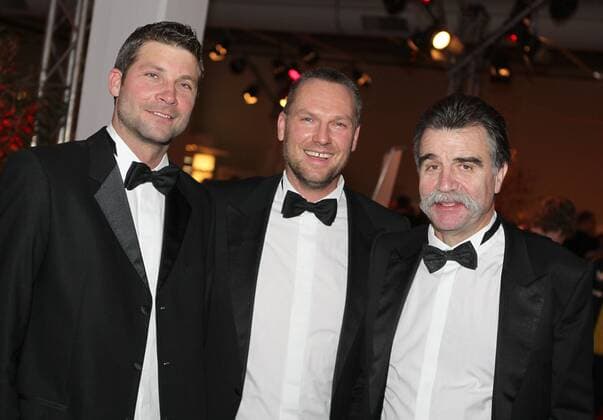 42. Ball des Sports der Stiftung Deutsche Sporthilfe - Wiesbaden - 04.02.2012, HANDBALL LEGENDEN: DANIEL STEPHAN, CHRISTIAN SCHWARZER, HEINER BRAND