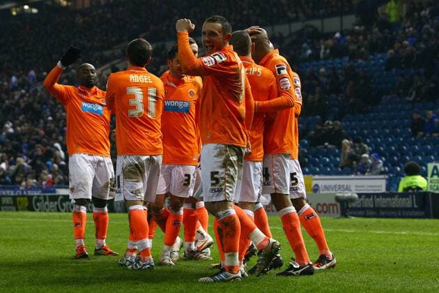 Football - FA Cup Fourth Round Replay - Sheffield Wednesday vs. Blackpool Blackpool s Neal Eardley punches the air in celebration following his sides third goal at Hillsborough 