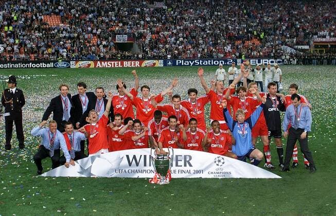 Fußball, FC Bayern München, Champions League Sieger 2001 Champions League Finale 2001 Sieger FC Bayern Muenchen