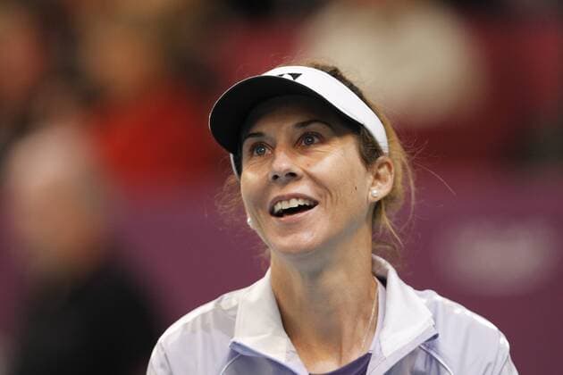 Monica Seles (USA) Tennis : Open GDF Suez - Trophee des Legendes - Coubertin - 12.02.2012 - GwendolineLeGoff Panoramic 