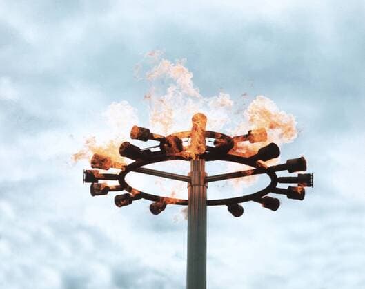 Olympische Spiele Olympiade München 1972 Olympisches Feuer in Kiel