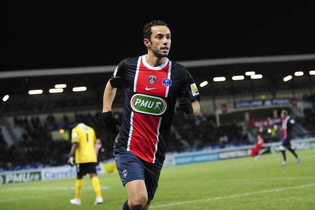 joie de Nene (PSG) apres son but Foot: Dijon PSG - 15.02.2012 - coupe de France JBAutissier PanoramiC 