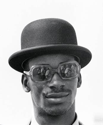 Bob Beamon beim Erdteilkampf 1969 in Stuttgart