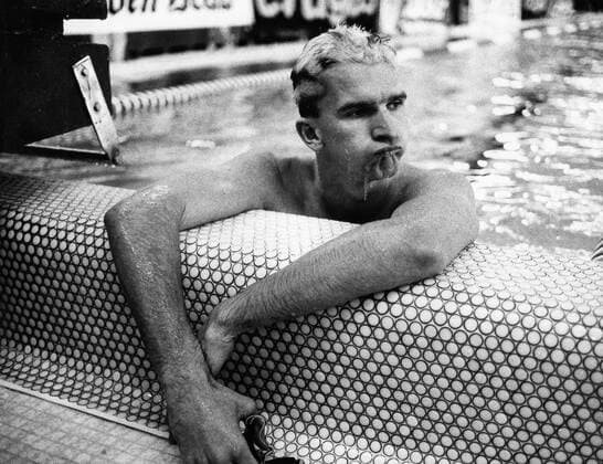 Michael Gross Schwimmen Comeback bei der DM in Stuttgart Ende 80 er {
