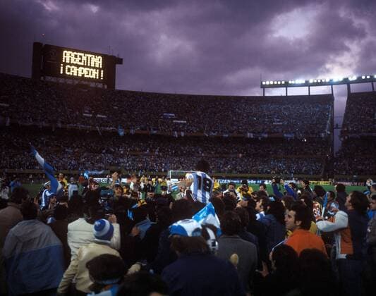 Argentinien ist Weltmeister 1978, Daniel Passarella (ARG, Mitte)