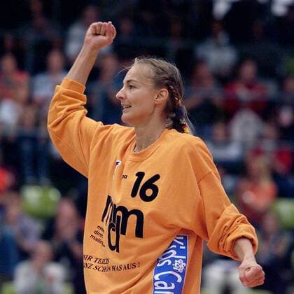 Handball Deutschland - Kroatien EM - Qualifikationsspiel Jubel Christine Lindemann ( Deutschland )