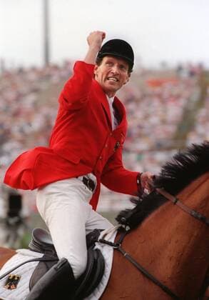 Olympische Spiele Atlanta 1996 : Reiten , Beerbaum Ludger auf Ratina