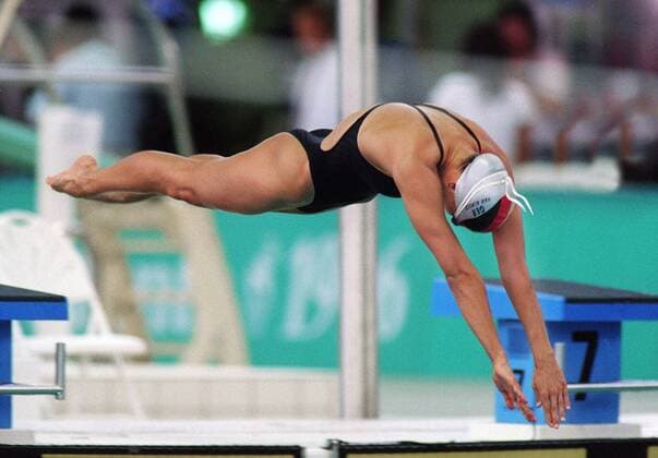 Olympische Spiele Atlanta 199 Schwimmen ALMSICK Franziska von
