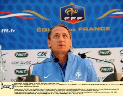 Philippe Mexes FOOTBALL : Equipe de France - Conference de presse - 27 02 2012 N.LeGouic FEP Panoramic 