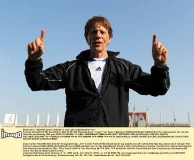 Fussball International WM Qualifikation 2014 28.02.2012 Training Libanon Trainer Theo Buecker (Libanon) 
