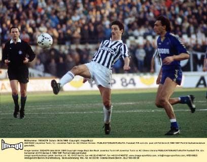 IAN RUSH (Juventus Turin, li.) - Juventus Turin vs. AC Chievo Verona -