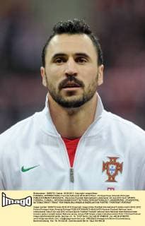 FUSSBALL INTERNATIONAL Freundschaftsspiel 29.02.2012 Polen - Portugal Hugo Almeida (Portugal) 