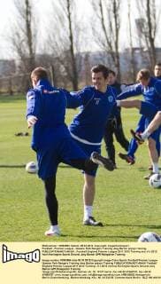 Football - Premier League - Queens Park Rangers Training Joey Barton enjoys training. 