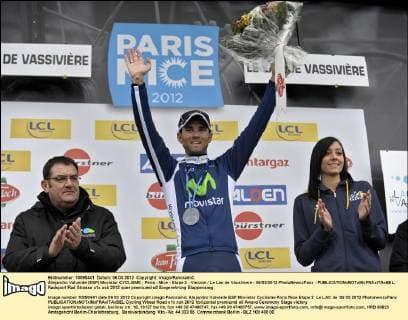 Alejandro Valverde (ESP) Movistar CYCLISME : Paris - Nice - Etape 2 - Vierzon Le Lac de Vassiviere - 06 03 2012 PhotoNewsxPanx - 