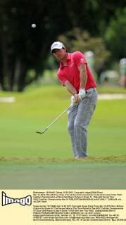 Mar 10, 2012; Rory Mcilroy chips in for birdie at the second hole in the third round of the WGC Cadillac Championship at Doral Golf Resort & Spa in Doral, FL. PGA Golf Herren Tour: WGC-Caldillac Championship Mar 10 - ZUMAc04