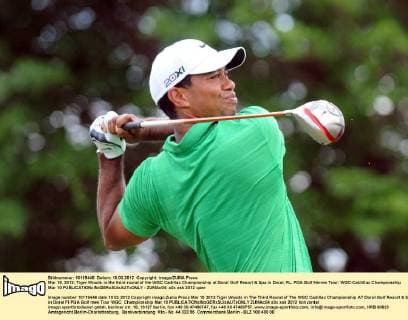 Mar 10, 2012; Tiger Woods in the third round of the WGC Cadillac Championship at Doral Golf Resort & Spa in Doral, FL. PGA Golf Herren Tour: WGC-Caldillac Championship Mar 10 - ZUMAc04