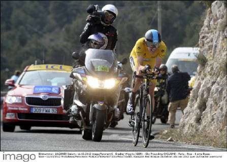 Bradley Wiggins (GBR) - Sky Procycling CYCLISME : Paris - Nice - 8 eme Etape - Nice - 11 03 2012 PhotoNews Panoramic 