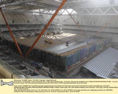 Grand Stade Lille Metropole : Visite de David Douillet - Grand stade Lille Metropole - 12.03.2012 - GwendolineLeGoff Panoramic 